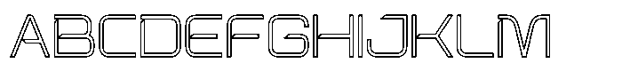 Spotfix Outline Light Font UPPERCASE