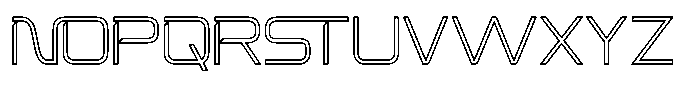 Spotfix Outline Light Font UPPERCASE