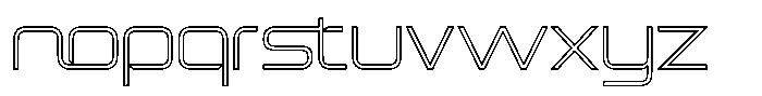 Spotfix Outline Light Font LOWERCASE