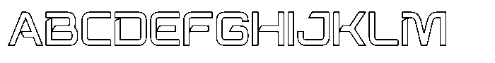 Spotfix Outline Font UPPERCASE
