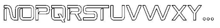 Spotfix Outline Font UPPERCASE