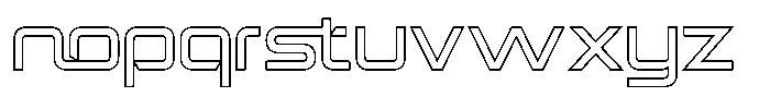 Spotfix Outline Font LOWERCASE