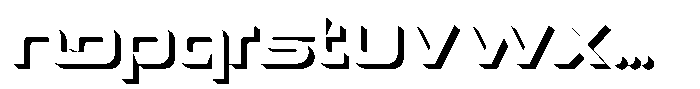 Spotfix Shadow Bold Font LOWERCASE
