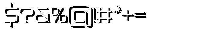 Spotfix Shadow Light Font OTHER CHARS