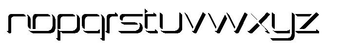 Spotfix Shadow Light Font LOWERCASE