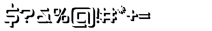 Spotfix Shadow Font OTHER CHARS
