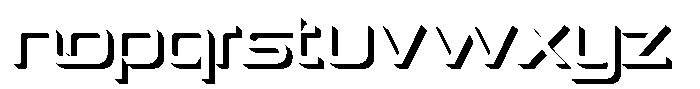 Spotfix Shadow Font LOWERCASE
