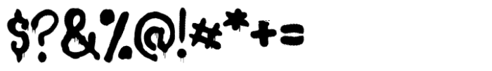 Spray Letters Font OTHER CHARS