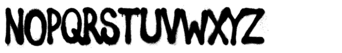 Spray Letters Font UPPERCASE