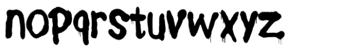 Spray Letters Font LOWERCASE
