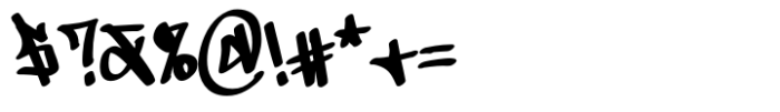 Sprayflow Font OTHER CHARS