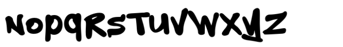 Spraynter Bold Font LOWERCASE