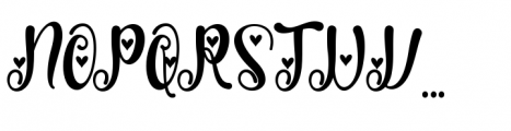 Spring Heart Regular Font UPPERCASE