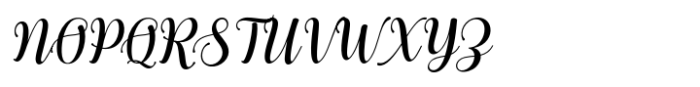 Spring Hills Script Italic Font UPPERCASE