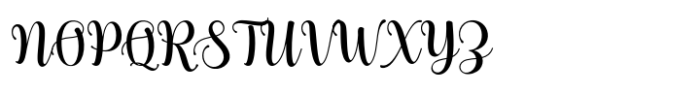 Spring Hills Script Regular Font UPPERCASE