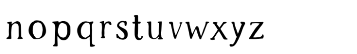 Spring Market Serif Regular Font LOWERCASE