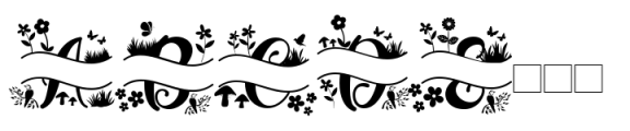 Spring Natural Monogram Only Font UPPERCASE