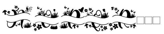 Spring Natural Monogram Only Font UPPERCASE