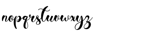 Spring Natural Monogram Regular Font LOWERCASE