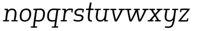Springsteel Serif Book Italic Font LOWERCASE
