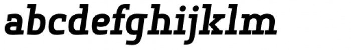 Springsteel Serif Heavy Italic Font LOWERCASE