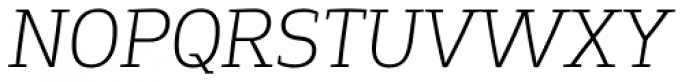 Springsteel Serif Light Italic Font UPPERCASE