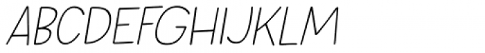 Springwood Line Italic Font UPPERCASE