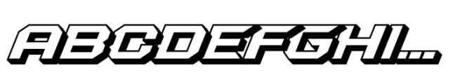 Sprintura Extrude Font UPPERCASE
