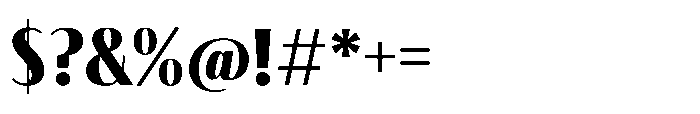 Spritely Extra Bold Font OTHER CHARS