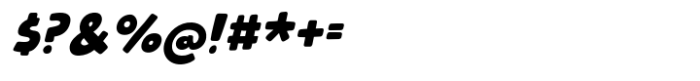 Spunky Piano Italic Rounded Font OTHER CHARS