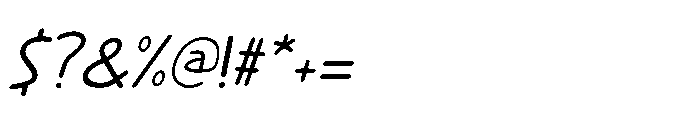 Spurtle Line Italic Font OTHER CHARS