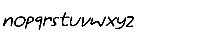 Spurtle Line Italic Font LOWERCASE