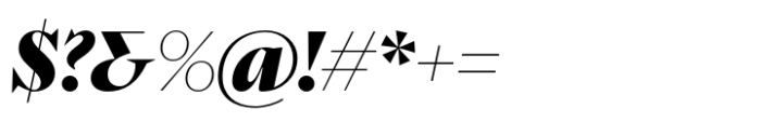 Spyk Display Extra Bold Italic Font OTHER CHARS