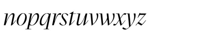 Spyk Display Light Italic Font LOWERCASE