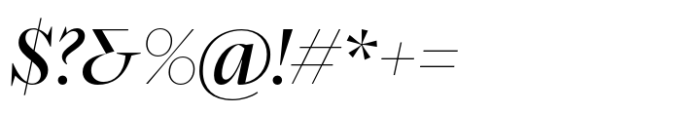 Spyk Display Regular Italic Font OTHER CHARS