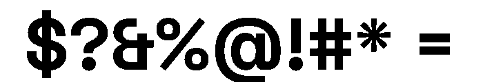 SpaceGrotesk Bold Instance Font OTHER CHARS