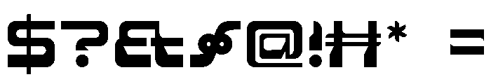 Spacer36 003 Earth Font OTHER CHARS