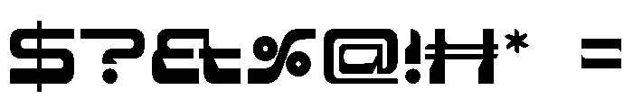 Spacer36 004 Mars Font OTHER CHARS