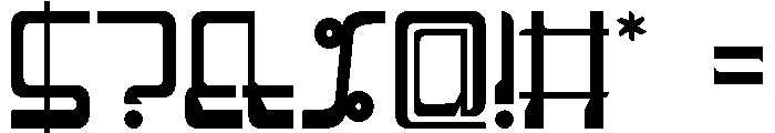 Spacer36 011 Haumea Font OTHER CHARS