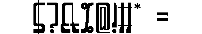 Spacer36 012 Makemake Font OTHER CHARS