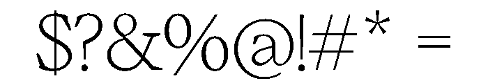 Spades Web Light Font OTHER CHARS