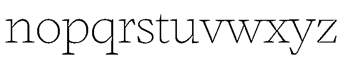 Spades Web Thin Font LOWERCASE