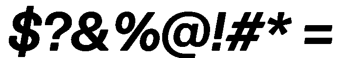 Spag BoldItalic Instance Font OTHER CHARS