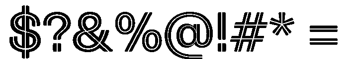 Spag Inline Font OTHER CHARS