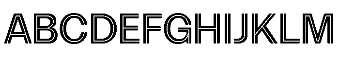 Spag Inline Font UPPERCASE