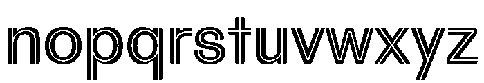 Spag Inline Font LOWERCASE