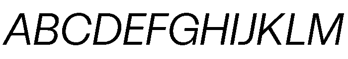 Spag Italic Instance Font UPPERCASE