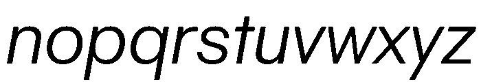 Spag Italic Instance Font LOWERCASE
