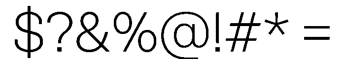 Spag Light Instance Font OTHER CHARS