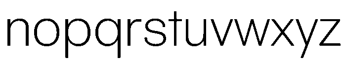 Spag Light Instance Font LOWERCASE